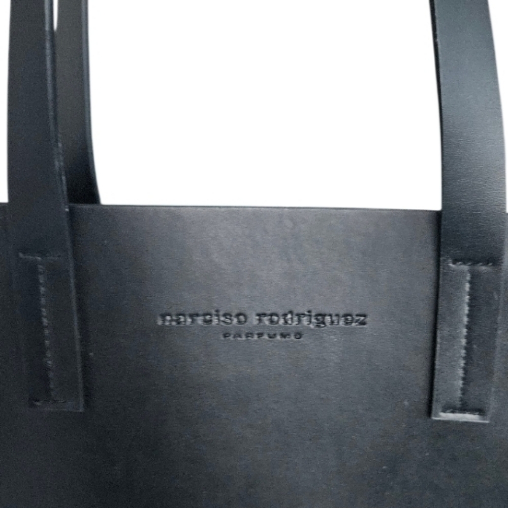 Narciso Rodriguez Perfum Foux Leather  Elegant Black Handbag - Picture 2 of 9